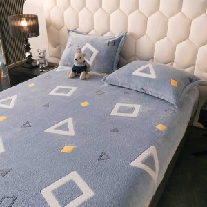 Husa cu Elastic Cocolino 180x200 cm + 2 fete de perna 50x70 cm - imagine 1