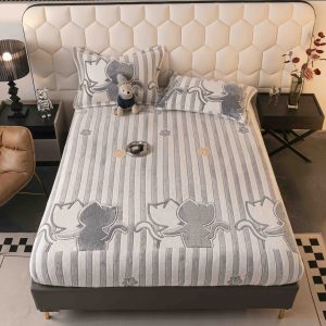 Husa cu Elastic Cocolino 180x200 cm + 2 fete de perna 50x70 cm