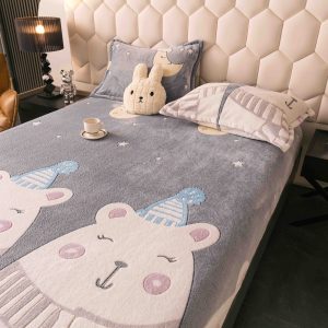 Husa cu Elastic Cocolino 180x200 cm + 2 fete de perna 50x70 cm - imagine 1