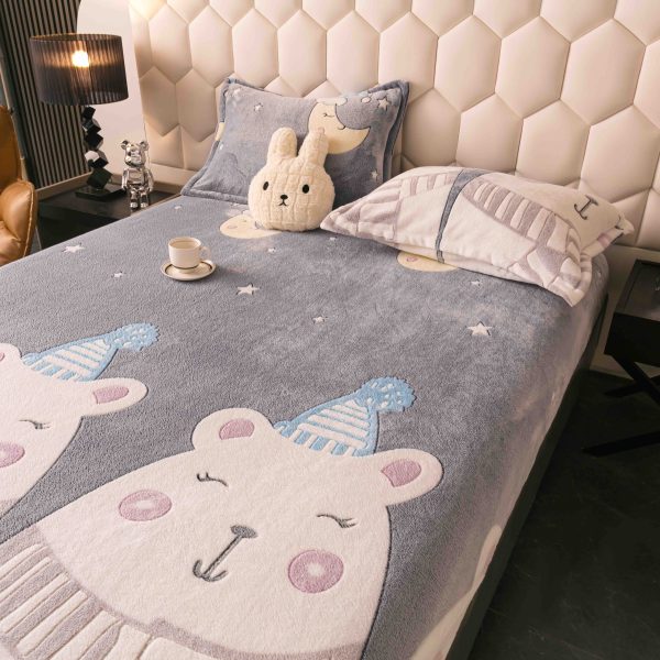 Husa cu Elastic Cocolino 180x200 cm + 2 fete de perna 50x70 cm - imagine 1