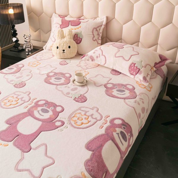 Husa cu Elastic Cocolino 180x200 cm + 2 fete de perna 50x70 cm - imagine 1