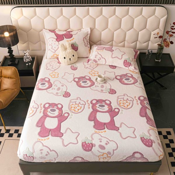 Husa cu Elastic Cocolino 180x200 cm + 2 fete de perna 50x70 cm