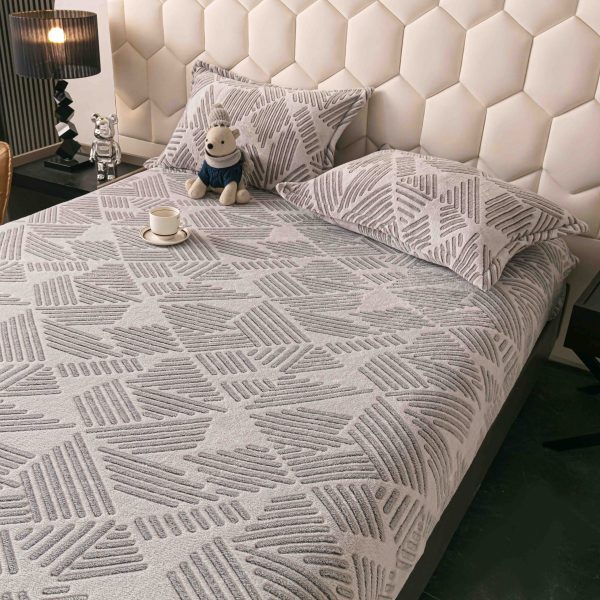 Husa cu Elastic Cocolino 180x200 cm + 2 fete de perna 50x70 cm - imagine 1