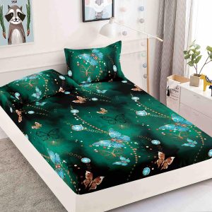 Husă Pat 90x200 cm Cu Elastic + 2 Fețe de Pernă – Bumbac Finet