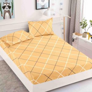 Husă Pat 180x200 cm Cu Elastic + 2 Fețe de Pernă - Bumbac Finet