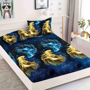 Husă Pat 180x200 cm Cu Elastic + 2 Fețe de Pernă - Bumbac Finet