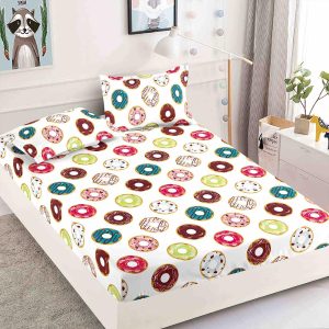 Husă Pat 180x200 cm Cu Elastic + 2 Fețe de Pernă - Bumbac Finet