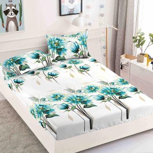 Husă Pat 180x200 cm Cu Elastic + 2 Fețe de Pernă - Bumbac Finet