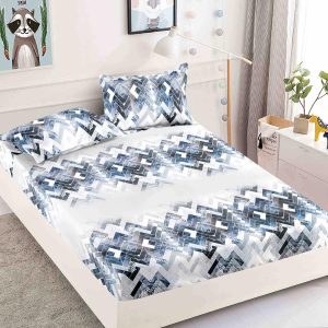 Husă Pat 180x200 cm Cu Elastic + 2 Fețe de Pernă - Bumbac Finet