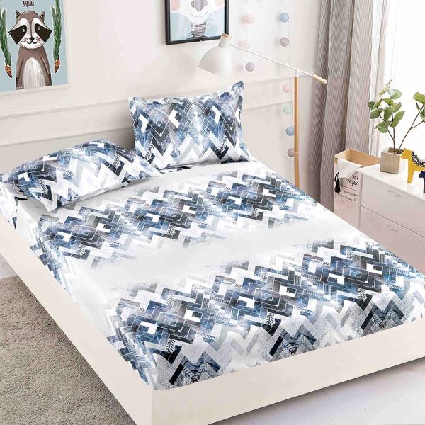 JOJHP16 Husă Pat 180x200 cm Cu Elastic + 2 Fețe de Pernă - Bumbac Finet