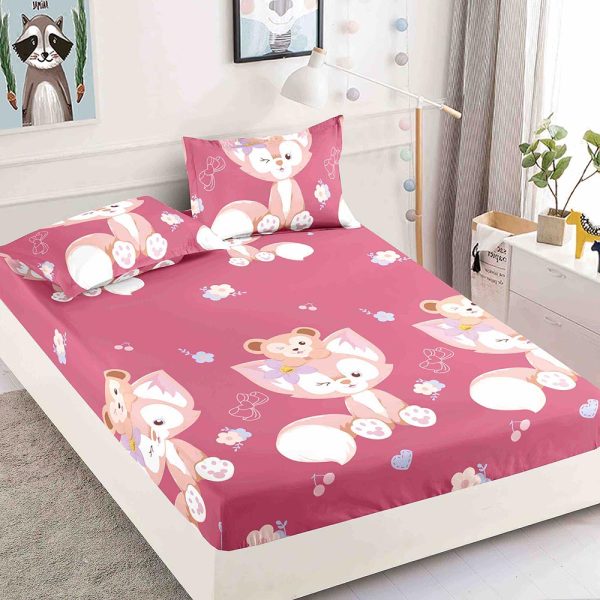 JOJHP19 Husă Pat 180x200 cm Cu Elastic + 2 Fețe de Pernă - Bumbac Finet