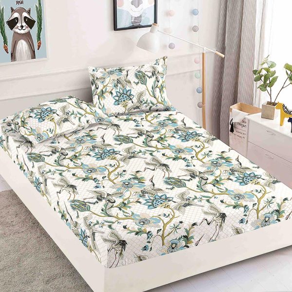 JOJHP20 Husă Pat 180x200 cm Cu Elastic + 2 Fețe de Pernă - Bumbac Finet