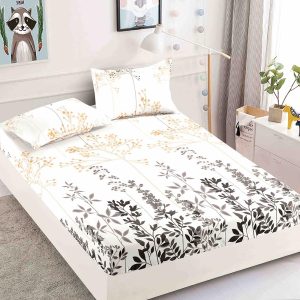 Husă Pat 180x200 cm Cu Elastic + 2 Fețe de Pernă - Bumbac Finet