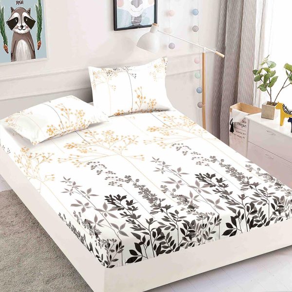 JOJHP29 Husă Pat 180x200 cm Cu Elastic + 2 Fețe de Pernă - Bumbac Finet