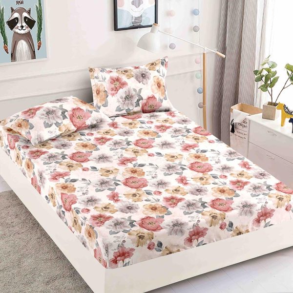 JOJHP33 Husă Pat 180x200 cm Cu Elastic + 2 Fețe de Pernă - Bumbac Finet