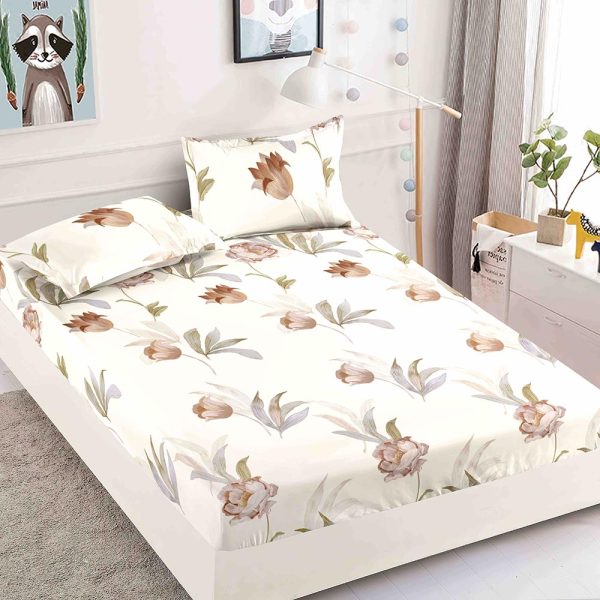 JOJHP35 Husă Pat 180x200 cm Cu Elastic + 2 Fețe de Pernă - Bumbac Finet