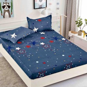 Husă Pat 180x200 cm Cu Elastic + 2 Fețe de Pernă - Bumbac Finet