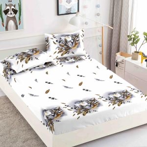 Husă Pat 180x200 cm Cu Elastic + 2 Fețe de Pernă - Bumbac Finet