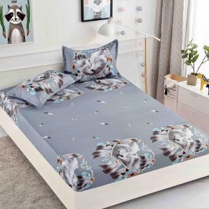 Husă Pat 180x200 cm Cu Elastic + 2 Fețe de Pernă - Bumbac Finet