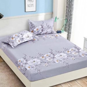 Husă Pat 180x200 cm Cu Elastic + 2 Fețe de Pernă - Bumbac Finet