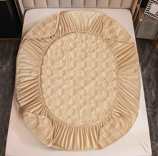 Husă Pat cu Elastic 140x200 cm tip Topper + 2 Fețe de Pernă 50x70 cm - imagine 2