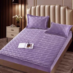 Husă Pat cu Elastic 140x200 cm tip Topper + 2 Fețe de Pernă 50x70 cm - imagine 1