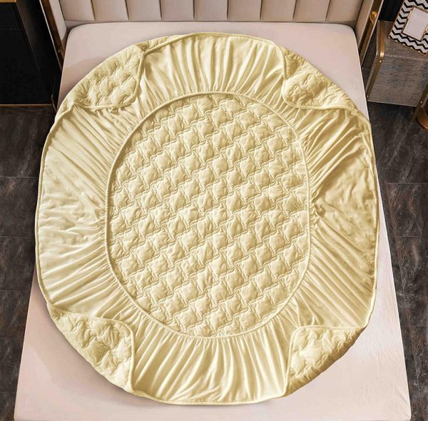 Husă Pat cu Elastic 140x200 cm tip Topper + 2 Fețe de Pernă 50x70 cm - imagine 3