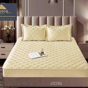 Husă Pat cu Elastic 140x200 cm tip Topper + 2 Fețe de Pernă 50x70 cm