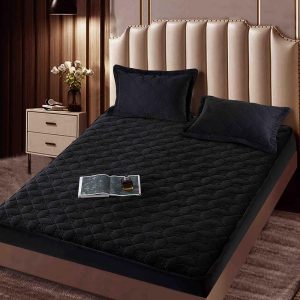 Husă Pat cu Elastic 140x200 cm tip Topper + 2 Fețe de Pernă 50x70 cm - imagine 1