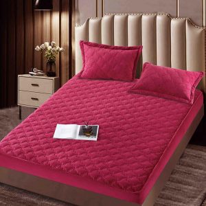 Husă Pat cu Elastic 140x200 cm tip Topper + 2 Fețe de Pernă 50x70 cm - imagine 1