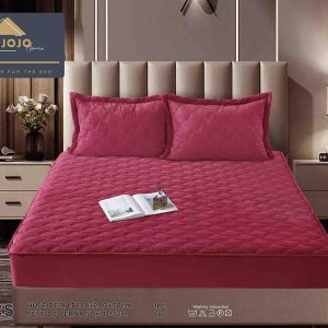 Husă Pat cu Elastic 140x200 cm tip Topper + 2 Fețe de Pernă 50x70 cm