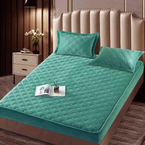 Husă Pat cu Elastic 140x200 cm tip Topper + 2 Fețe de Pernă 50x70 cm - imagine 1