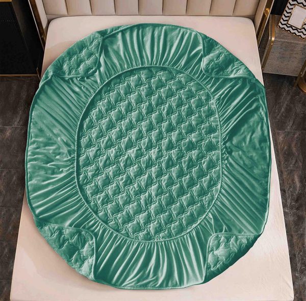 Husă Pat cu Elastic 140x200 cm tip Topper + 2 Fețe de Pernă 50x70 cm - imagine 3