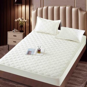 Husă Pat cu Elastic 140x200 cm tip Topper + 2 Fețe de Pernă 50x70 cm - imagine 1