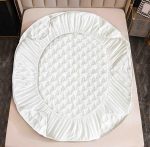 Husă Pat cu Elastic 140x200 cm tip Topper + 2 Fețe de Pernă 50x70 cm - imagine 3