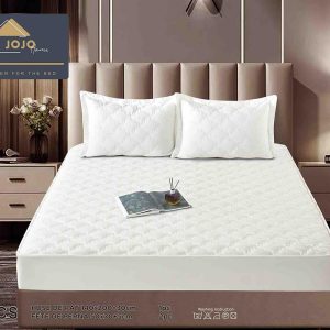 Husă Pat cu Elastic 140x200 cm tip Topper + 2 Fețe de Pernă 50x70 cm