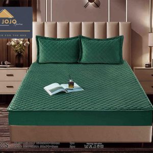 Husă Pat cu Elastic 160x200 cm tip Topper + 2 Fețe de Pernă 50x70 cm