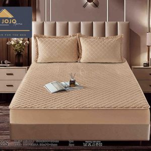 Husă Pat cu Elastic 160x200 cm tip Topper + 2 Fețe de Pernă 50x70 cm