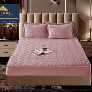 Husă Pat cu Elastic 160x200 cm tip Topper + 2 Fețe de Pernă 50x70 cm