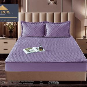 Husă Pat cu Elastic 160x200 cm tip Topper + 2 Fețe de Pernă 50x70 cm