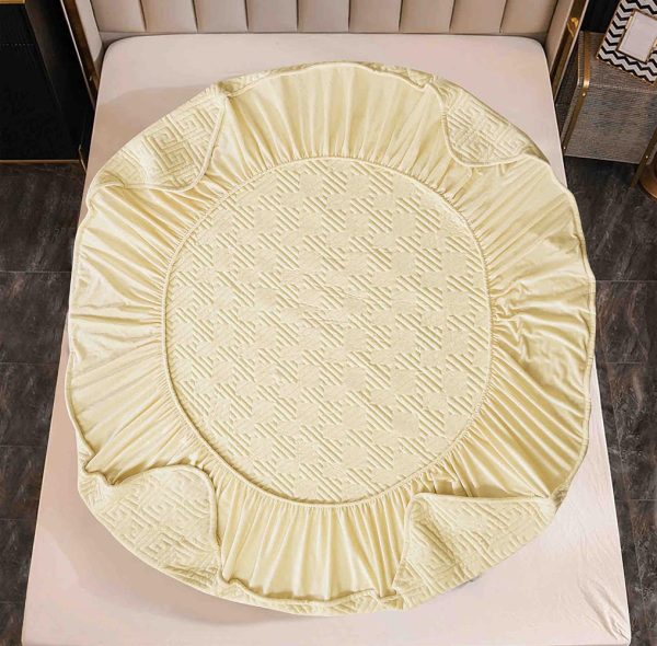 Husă Pat cu Elastic 160x200 cm tip Topper + 2 Fețe de Pernă 50x70 cm - imagine 2