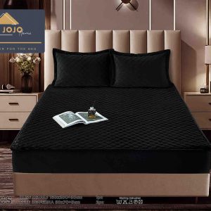 Husă Pat cu Elastic 160x200 cm tip Topper + 2 Fețe de Pernă 50x70 cm