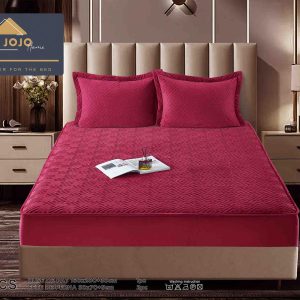 Husă Pat cu Elastic 160x200 cm tip Topper + 2 Fețe de Pernă 50x70 cm