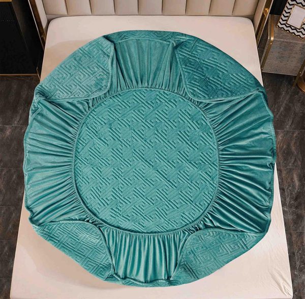 Husă Pat cu Elastic 160x200 cm tip Topper + 2 Fețe de Pernă 50x70 cm - imagine 2