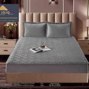 Husă Pat cu Elastic 160x200 cm tip Topper + 2 Fețe de Pernă 50x70 cm