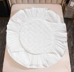 Husă Pat cu Elastic 160x200 cm tip Topper + 2 Fețe de Pernă 50x70 cm - imagine 2