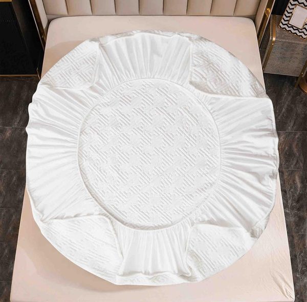 Husă Pat cu Elastic 160x200 cm tip Topper + 2 Fețe de Pernă 50x70 cm - imagine 2