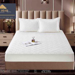 Husă Pat cu Elastic 160x200 cm tip Topper + 2 Fețe de Pernă 50x70 cm