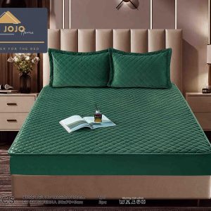 Husă Pat cu Elastic 180x200 cm tip Topper + 2 Fețe de Pernă 50x70 cm