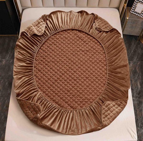 Husă Pat cu Elastic 180x200 cm tip Topper + 2 Fețe de Pernă 50x70 cm - imagine 2